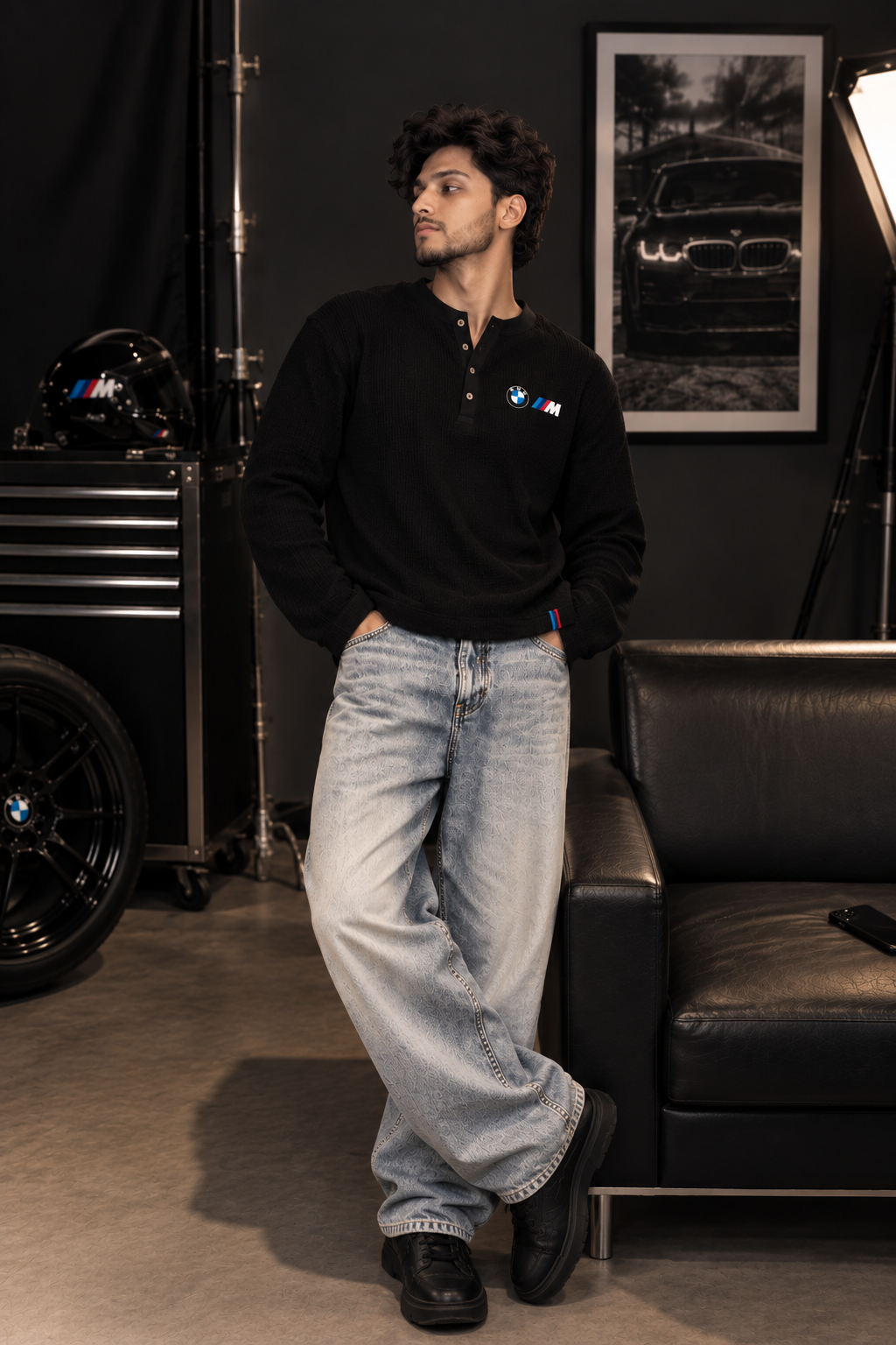 M Motorsport Waffle Henley