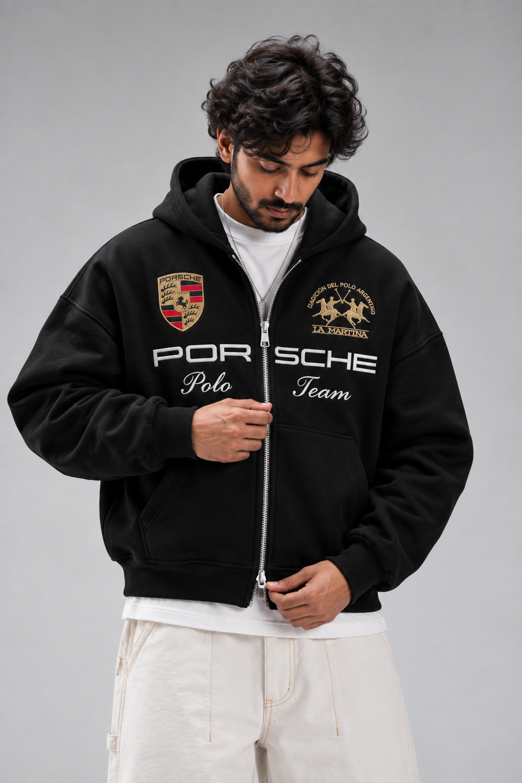 Porsche Dual Chain Zip Hoodie