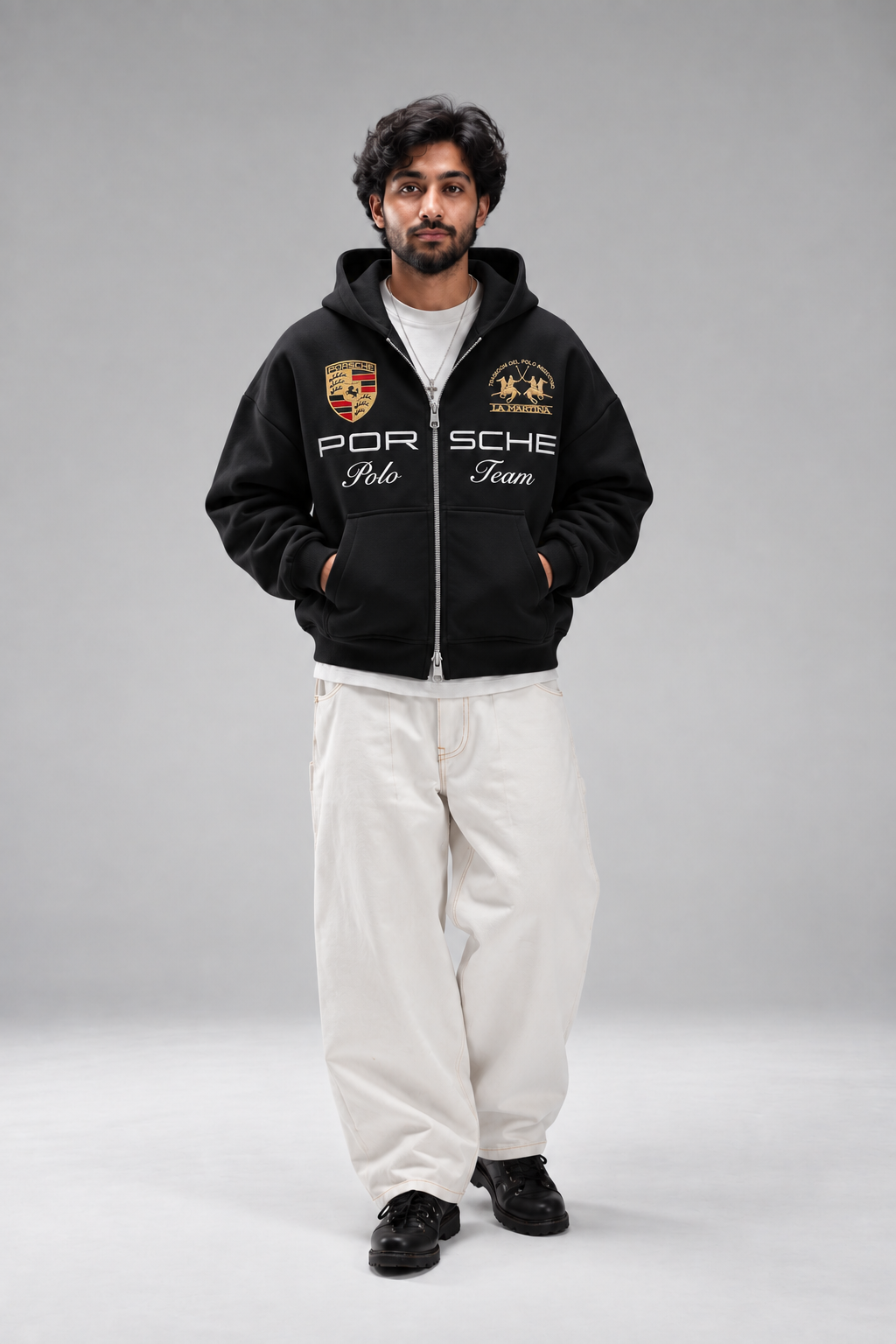 Porsche Dual Chain Zip Hoodie